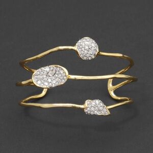 ALEXIS BITTAR Solanales Crystal Orbiting Cuff Bracelet